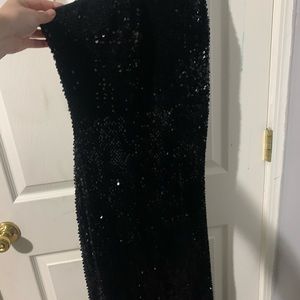 Black sequins dress